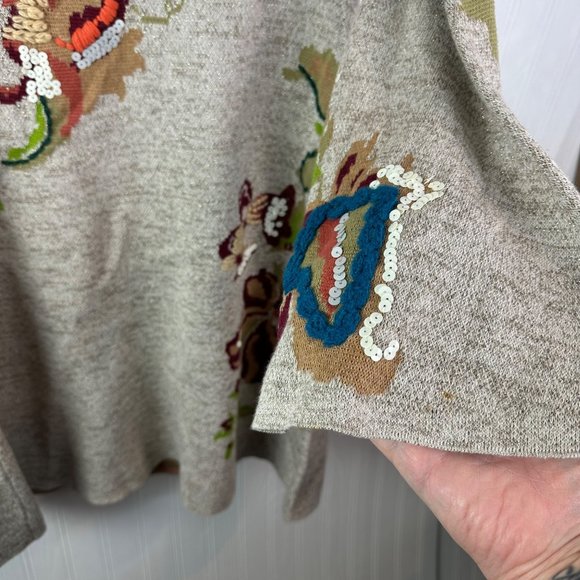 Anthropologie Knitted and Knotted Floral Turtleneck dress size‎ Small - Picture 5 of 7